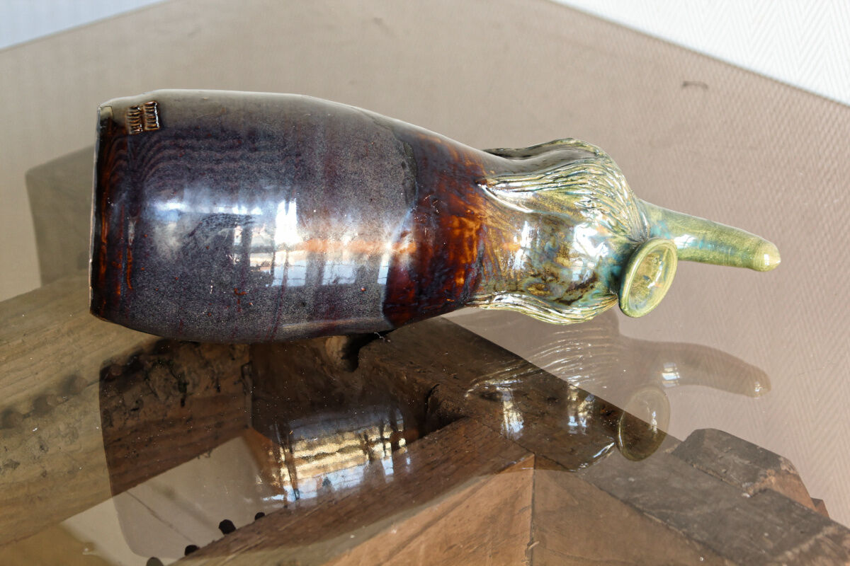 Slurry kid, eggplant shape