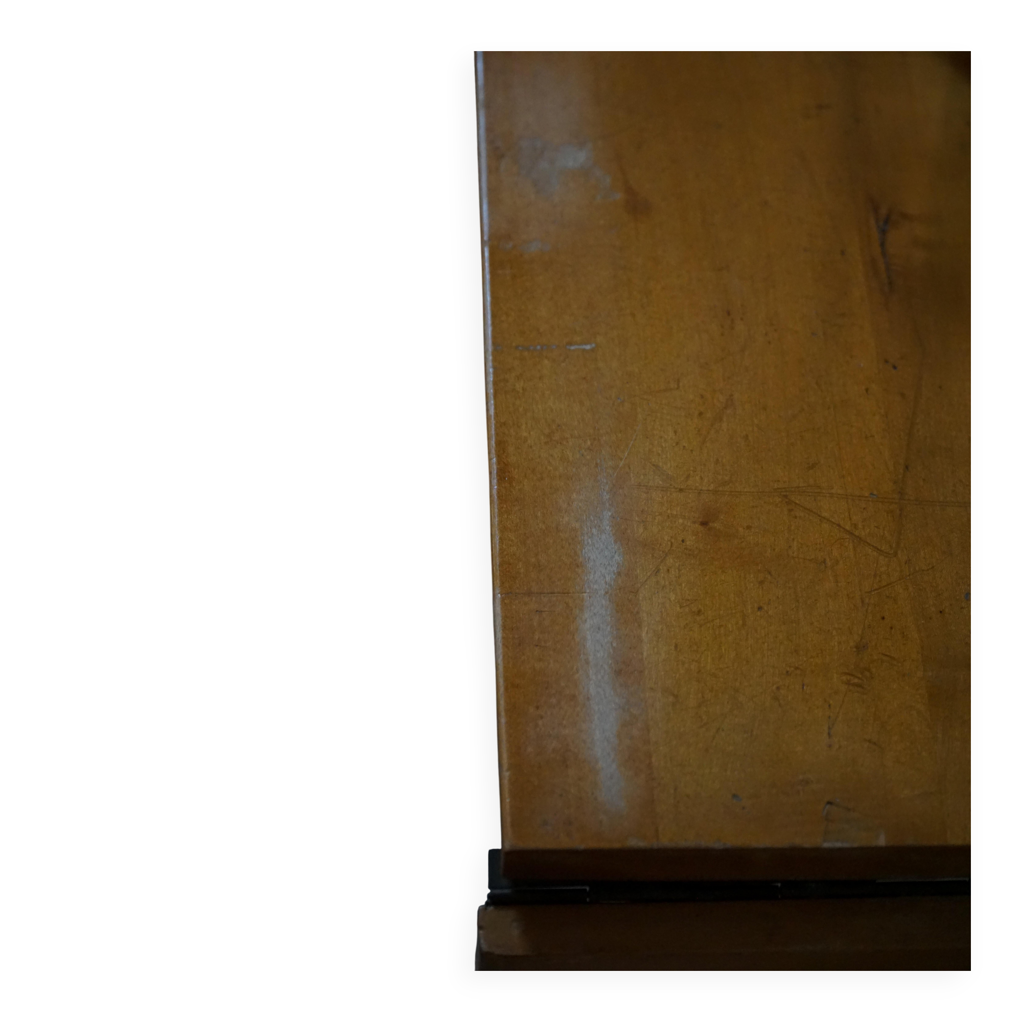 Scandinavian extendable table for writing or dining with a drawer, early 20th century.