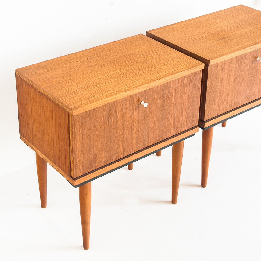 Pair of vintage / Mid Century bedside tables - France, 1960
