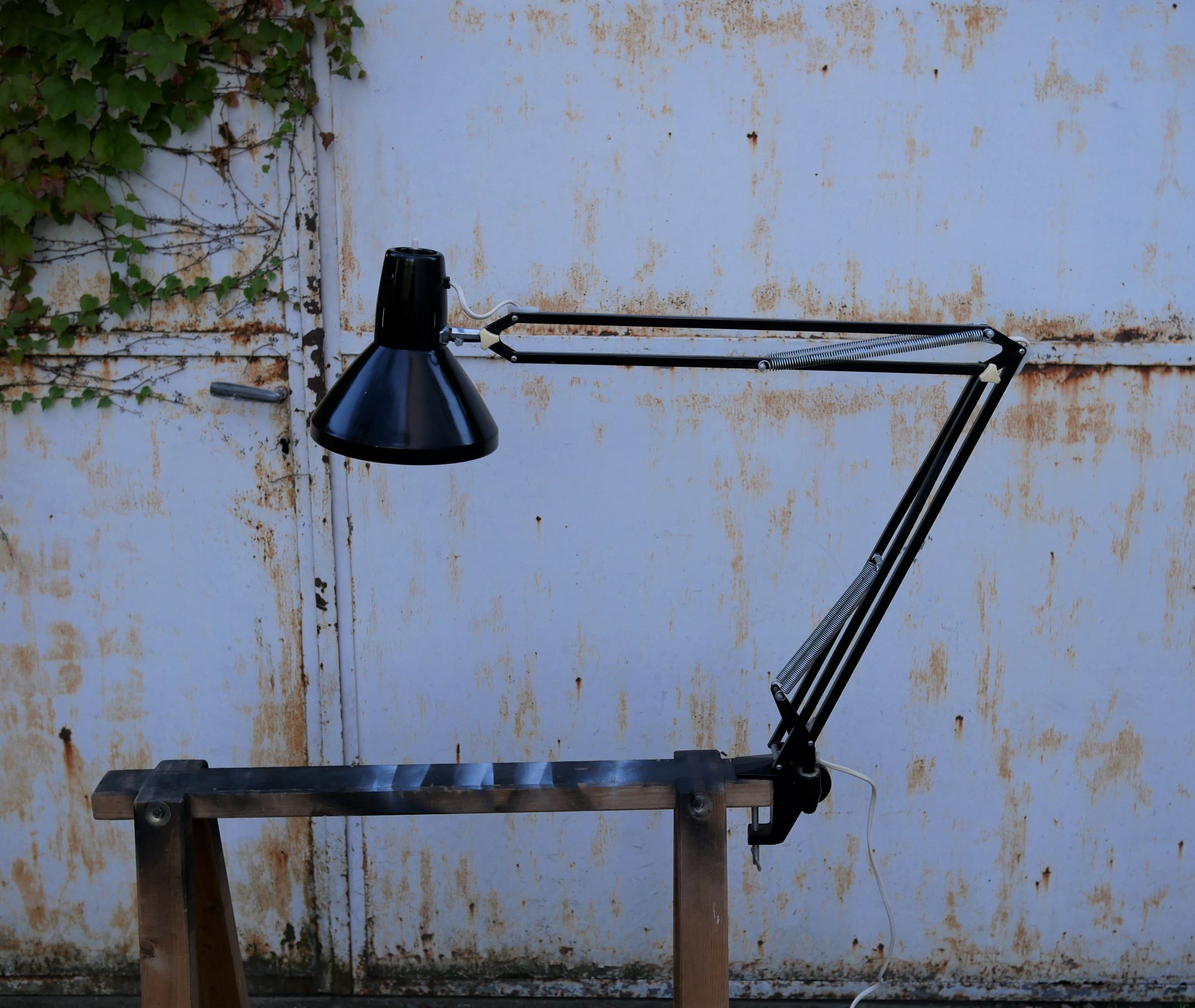 Black vintage architect lamp