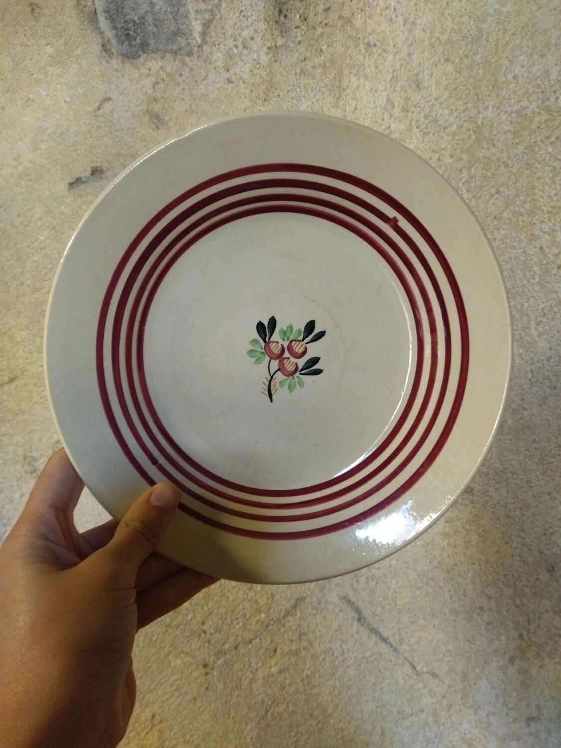 Gien floral plates