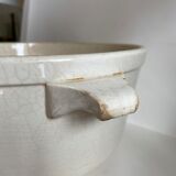 Enamelled ceramic salad bowl