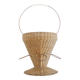 Vintage 50s Rockabilly wicker portable bottle holder bar