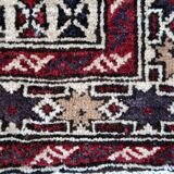Tapis de prière vintage afghan Baluch fait main en laine – 95 x 142 cm