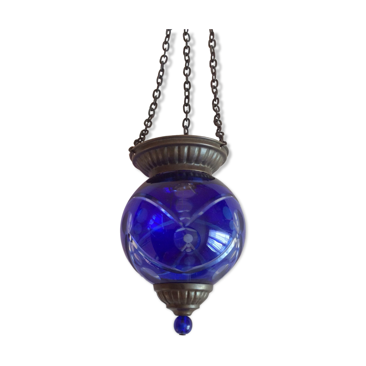 Antique glass chandelier