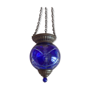 Lustre en verre ancien