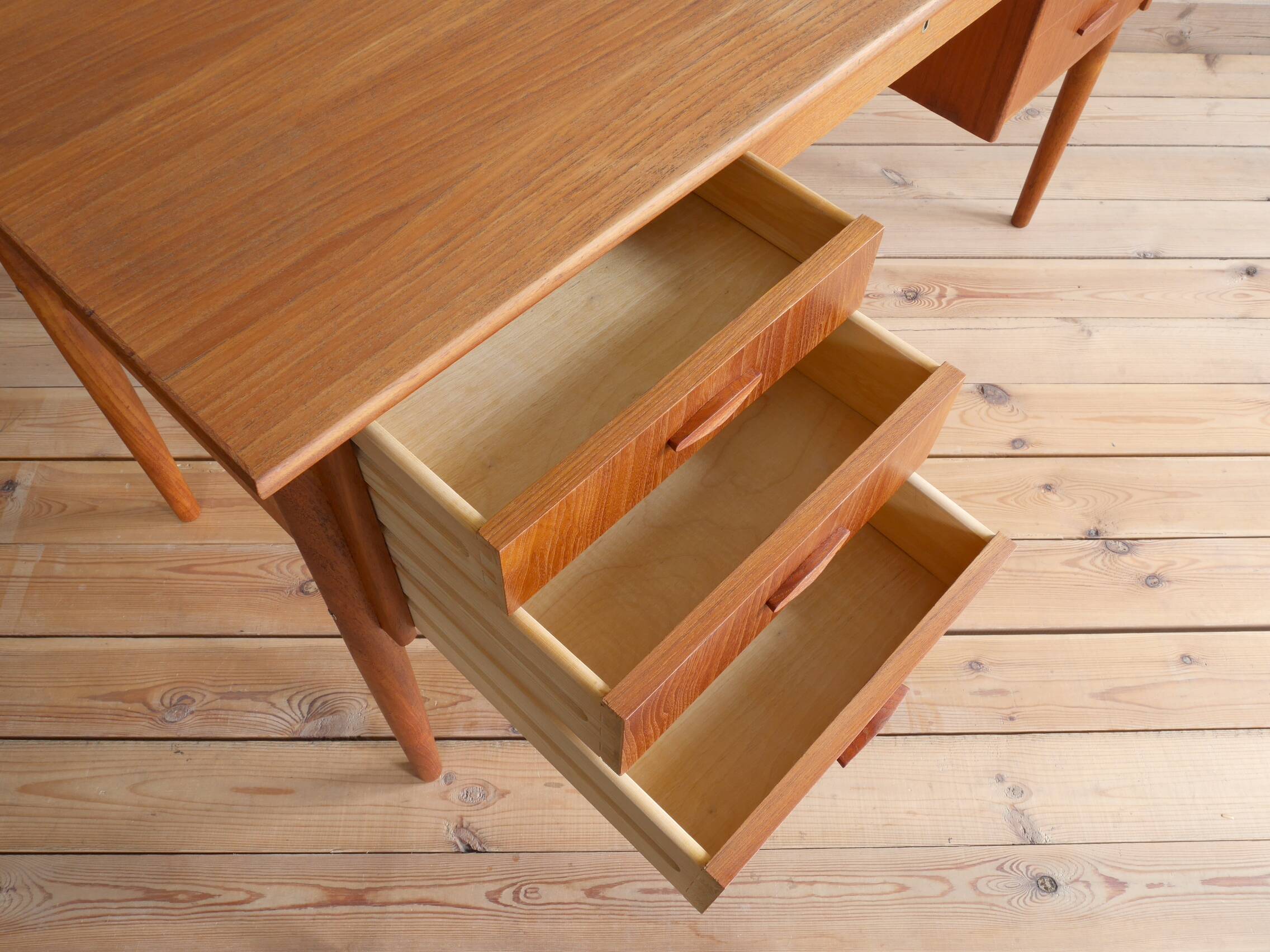 Danish Teak Desk, 1950s