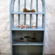Blue bamboo shelf