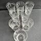 8 verres gobelets Baccarat Chauny