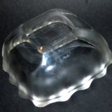 LALIQUE bowl emptier in frosted molded glass Art Deco wave