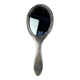 Silver metal hand mirror