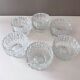 Set of 6 dessert bowls ice glass, glass bowls, Scandinavian Design.