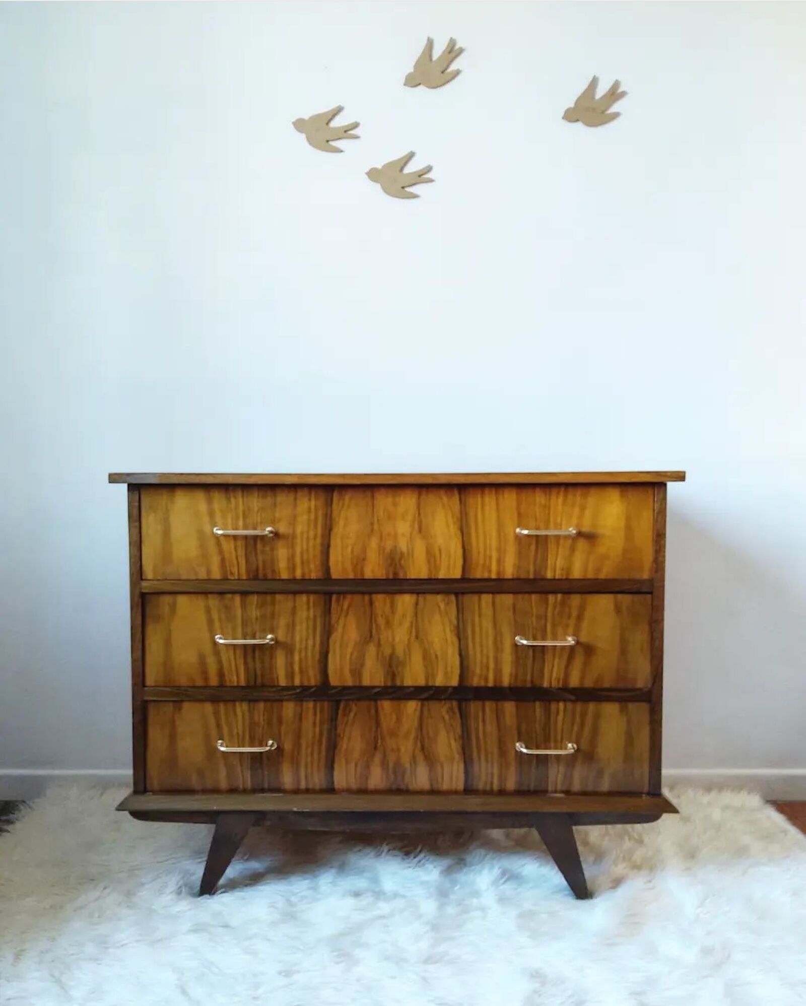 Vintage rosewood chest of drawers