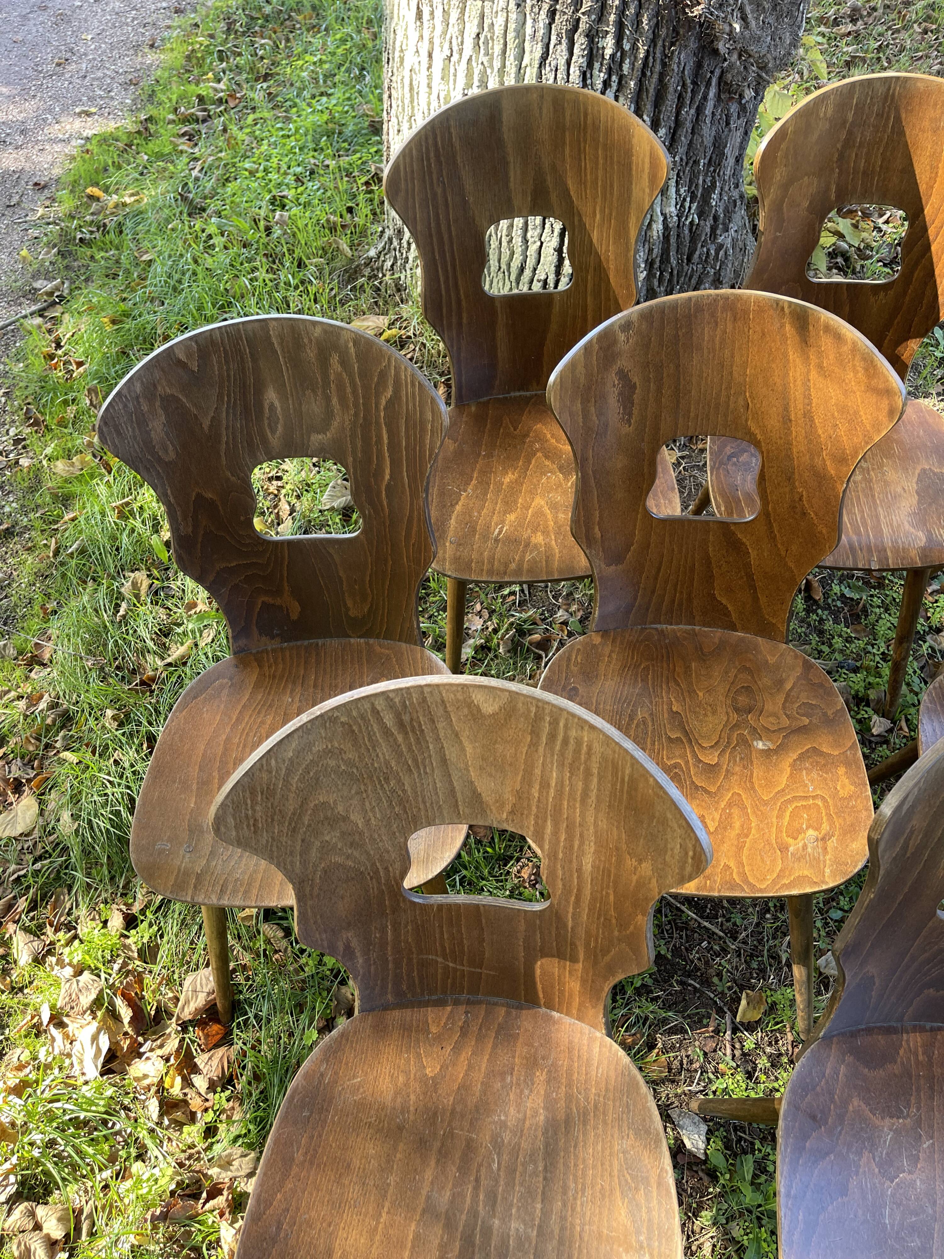 9 Baumann chairs
