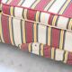 American sofa and armchair in original striped fabric from the 1970s