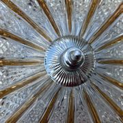 Plafonnier / applique "sunburst" DKN Leuchte, RZB, bicolor, vintage, années 50