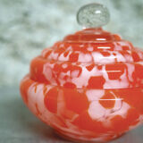Glass candy maker style Bohemian Czech spatter glass