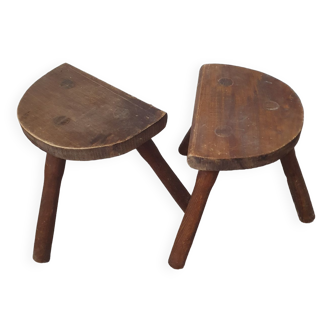 Lot de 2 tabouret de vacher vintage