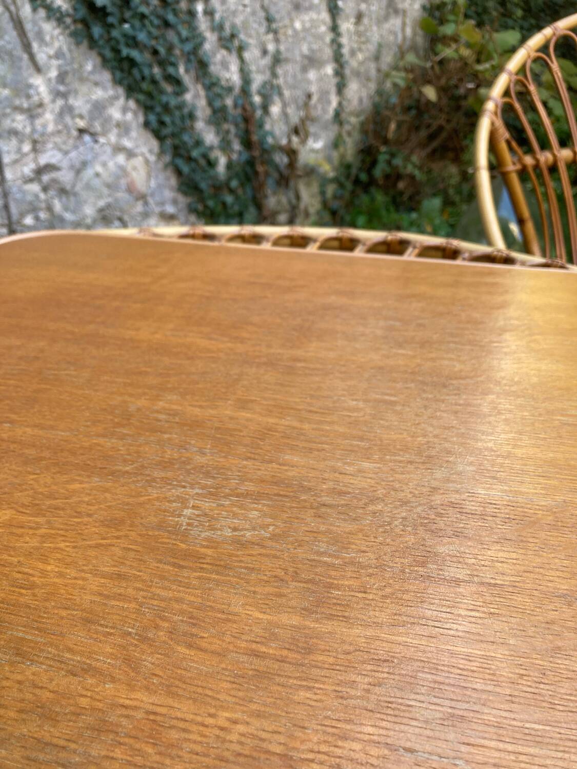 Vintage rattan lounge