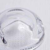 Cendrier en verre bullé