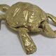 Zoomorphic turtle vintage brass ashtray