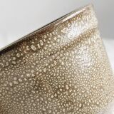 Small stoneware pot and lid