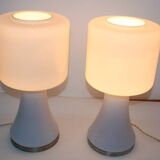 Vistosi Murano Lamp Vintage 70 Italy x2