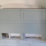 Headboard for a bed of 180 green of gray waxed finish
