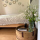 Wooden bedside table