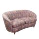 Vintage wooden fabric sofa Italy 1960s original
