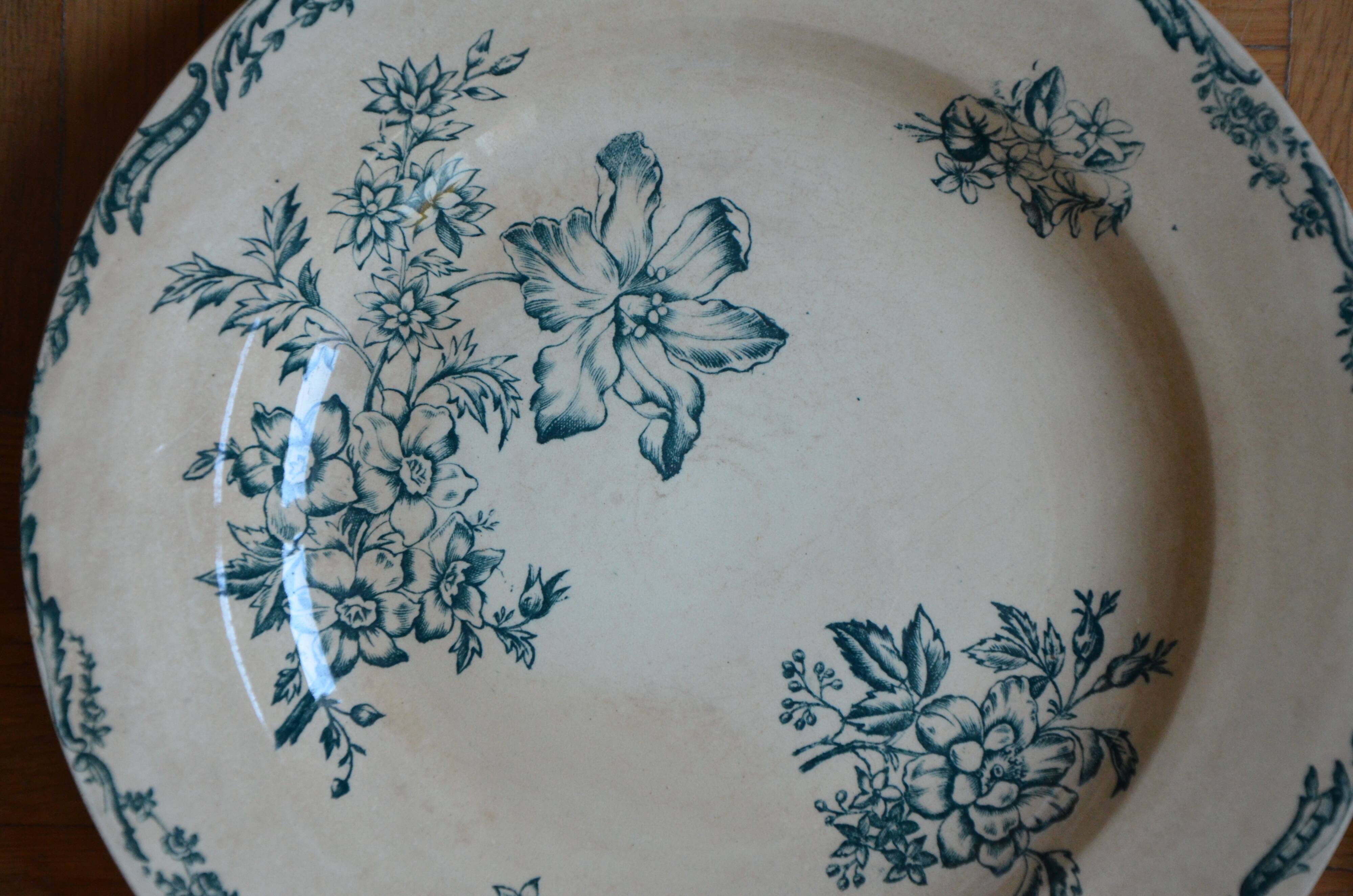 Lot 6 plates old creves Saxony