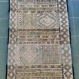 Tapis Tunisien ancien, en laine, noué main, 175 x 100 cm