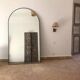 Black arch mirror 180x100 cm