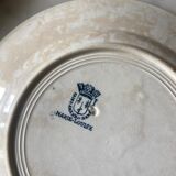 Series of 4 ceramic dessert plates from Saint Amand