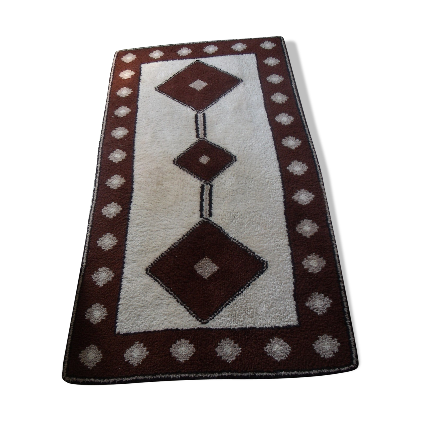 Carpet wool style ethnic 104 x 198