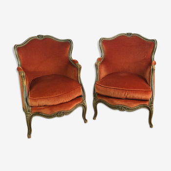 Set of wing chairs