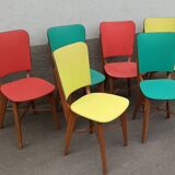Lot de 6 chaises en formica