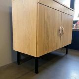 Vintage chest of drawers / cabinet with steel legs