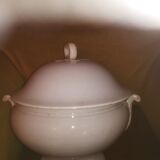 Tureen old white earthenware