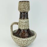 large FLOOR VASE 1970s fat lava glaze ornamental decor model 100