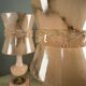 Lampes en albâtre rose années 60 (X2)