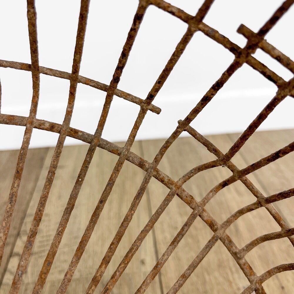 Large metal harvesting pan 50s