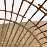 Large metal harvesting pan 50s