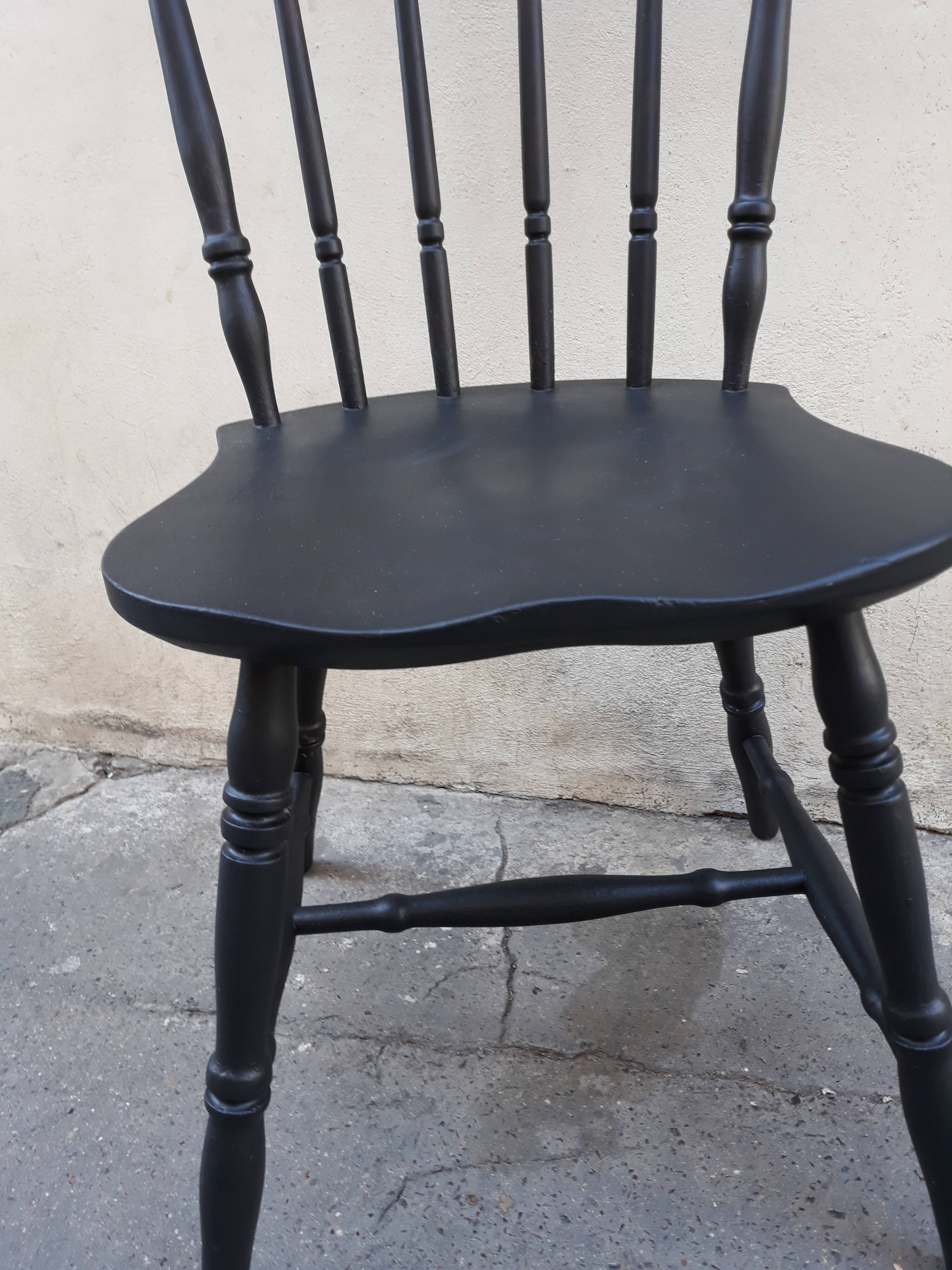 Black vintage bistro chair