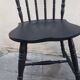 Black vintage bistro chair
