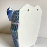 Cache-pot chouette vintage en porcelaine de Chine