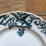 6 beautiful dessert plates Terre de fer Jules old man