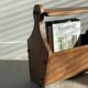 Wooden magazine rack