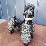 Groomed Poodle in Iridescent Ceramic, 1950