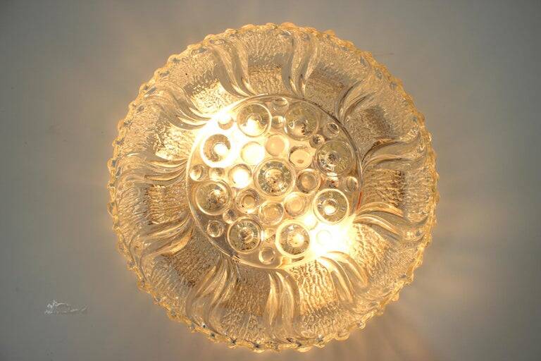 Midcentury Design Wall or Ceiling Lamp, Flush Mount, 1970s